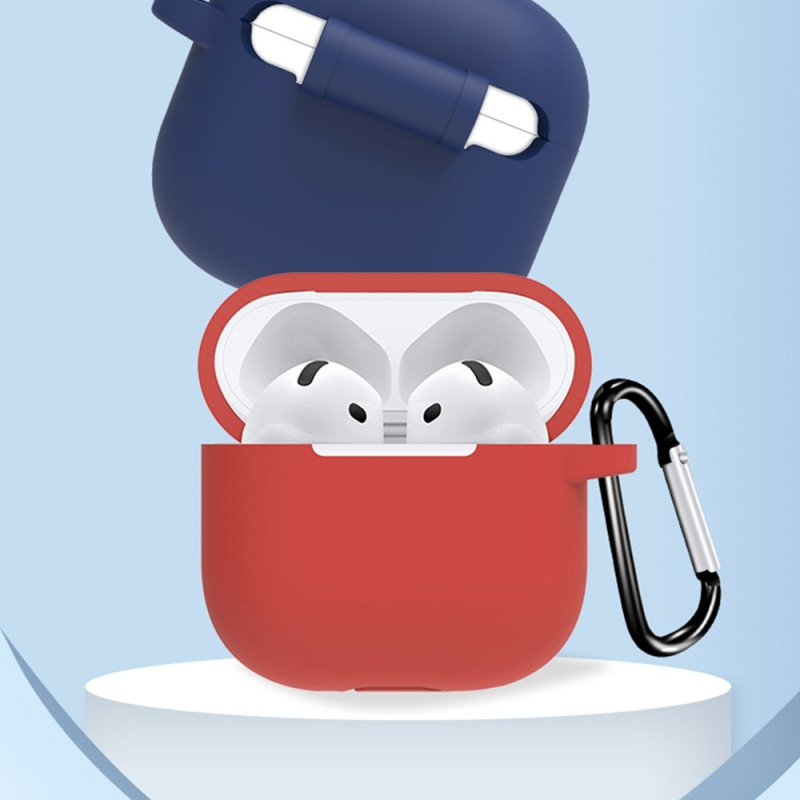 For AirPods 4 6 i 1 tilbehør Veske Stroppholder Ørekroker Halsstropp Nøkkelring - Svart