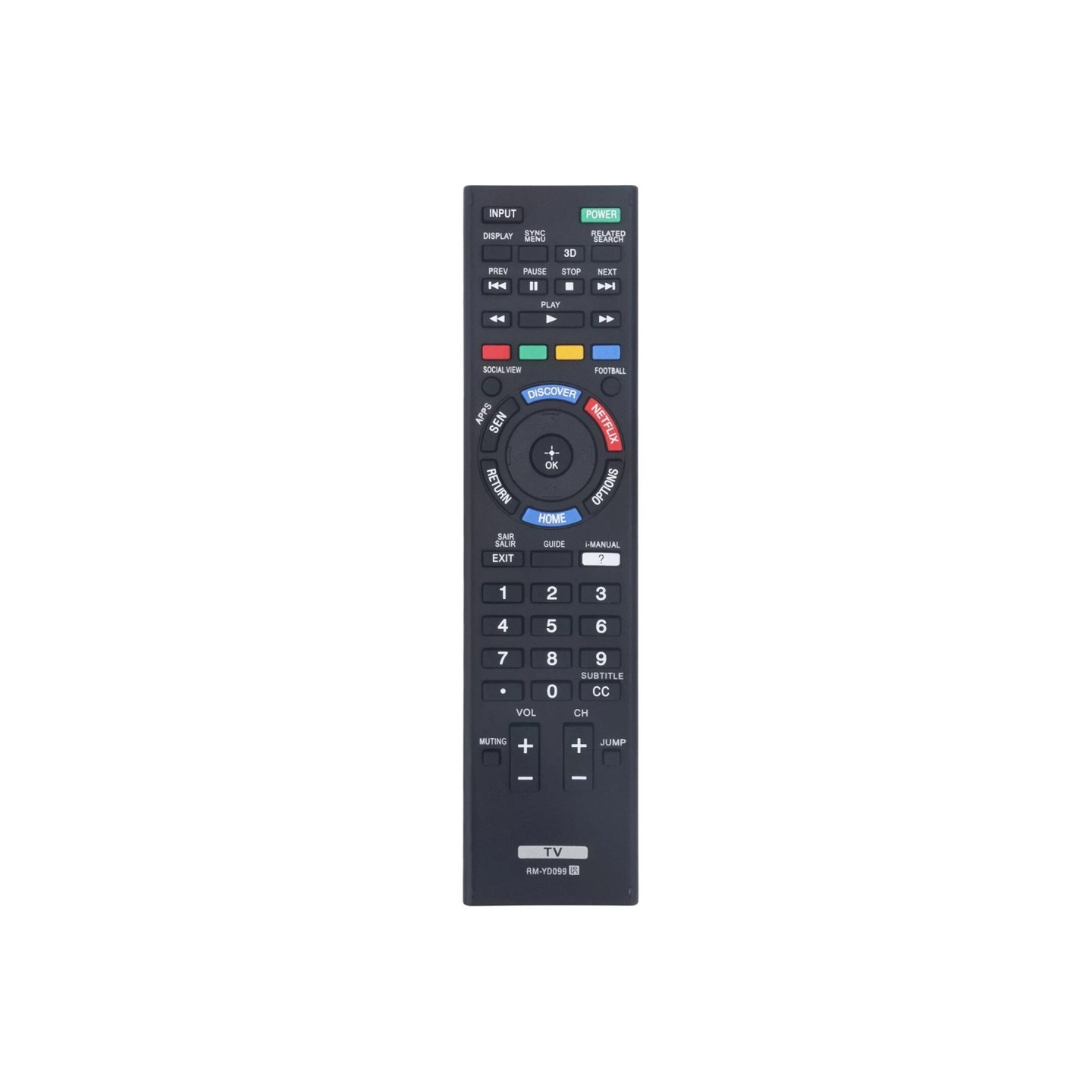 Remote Control Replacement for RM-YD099 For Sony TV
