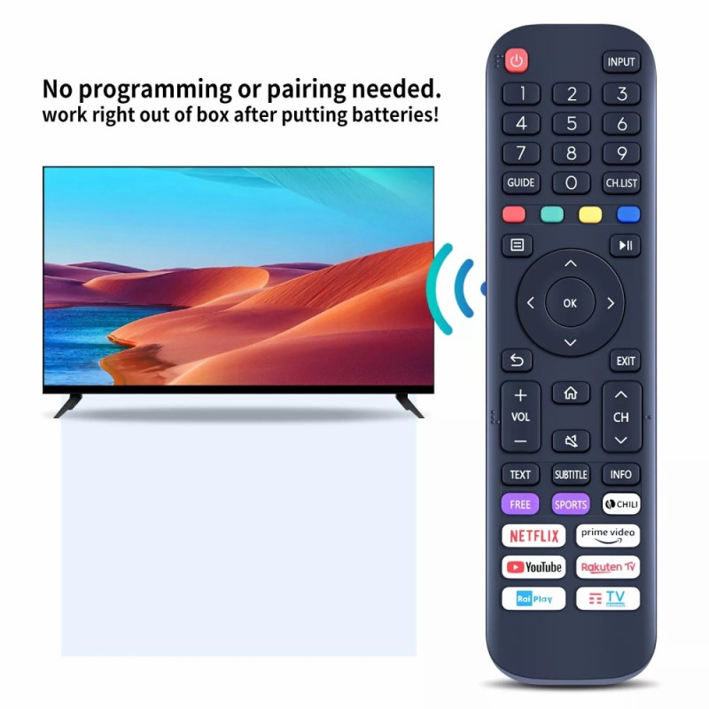 Kaukosäätimen korvaava EN2AI30H Hisense Smart TV:lle