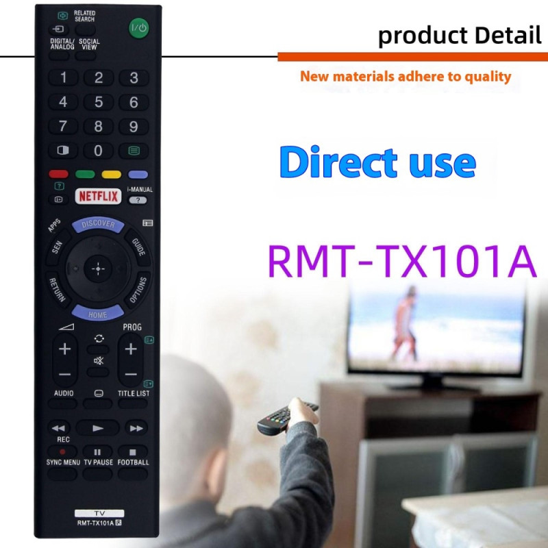 Fjärrkontroll Ersättning för RMT-TX101A För Sony TV