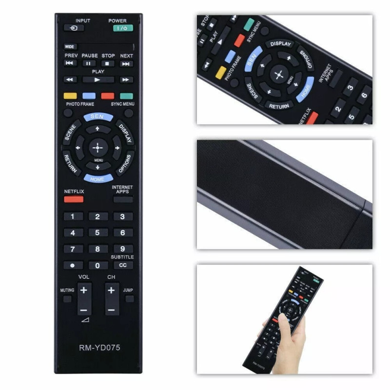Remote Control Replacement for RM-YD075 For Sony TV