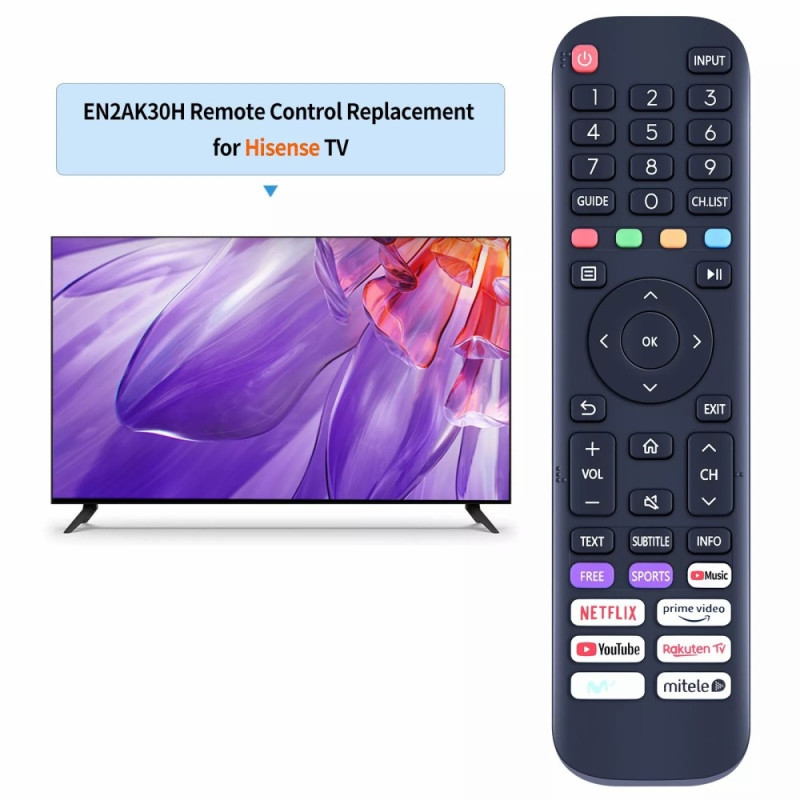Kaukosäätimen korvaava EN2AK30H Hisense Smart TV:lle