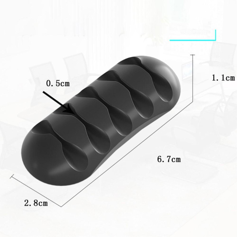 Cable Clips Cord Organizer Cable Management Holder Wire - Vaaleanpunainen 2 pieces