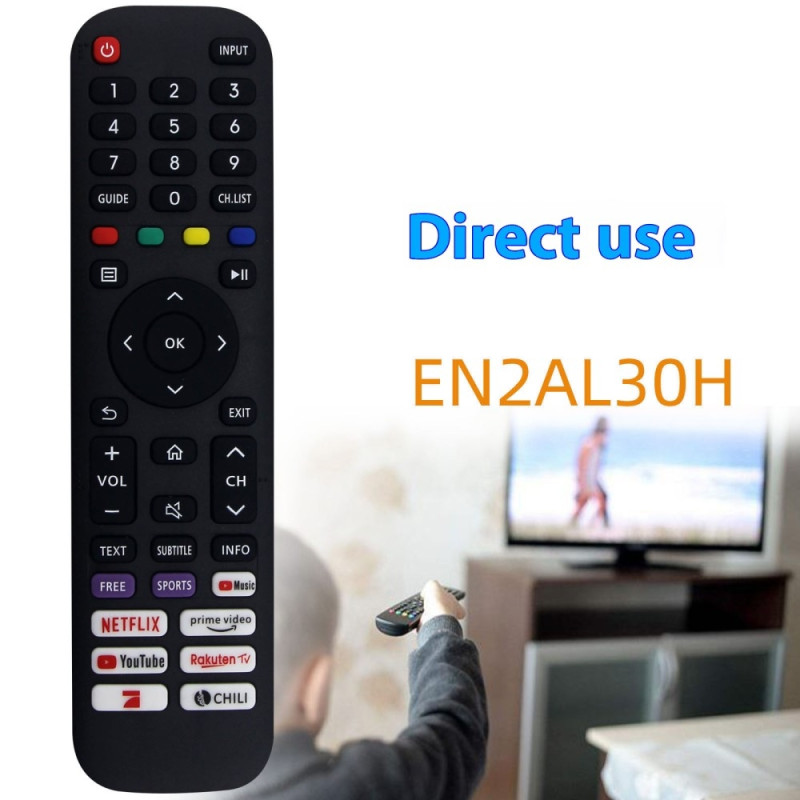 Fjärrkontroll Ersättning för EN2AL30H För Hisense Smart Tv