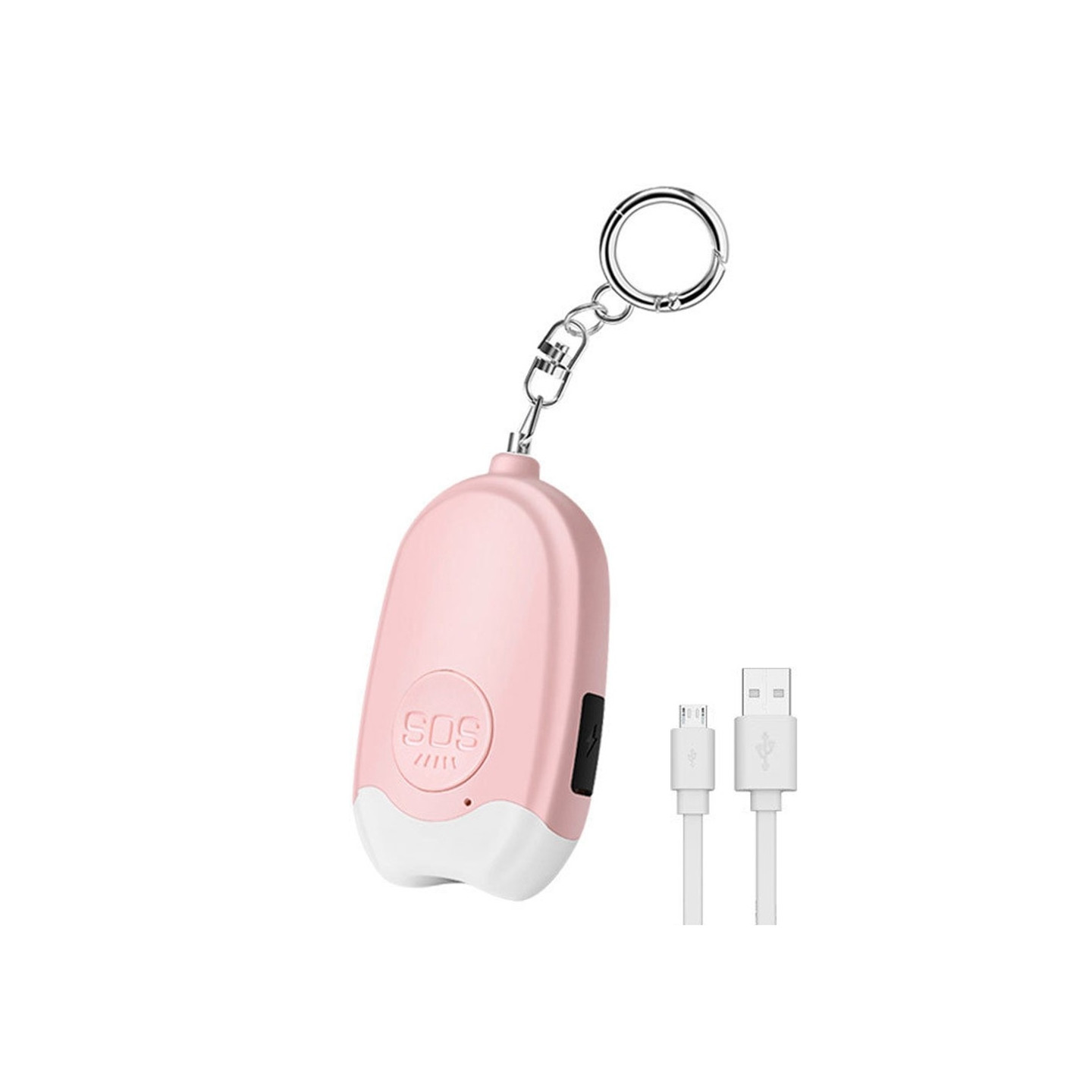 Henkilökohtainen hälytystaskulamppu Kannettava itsepuolustus 130 dB:n kovaääninen varoitusavaimenperä