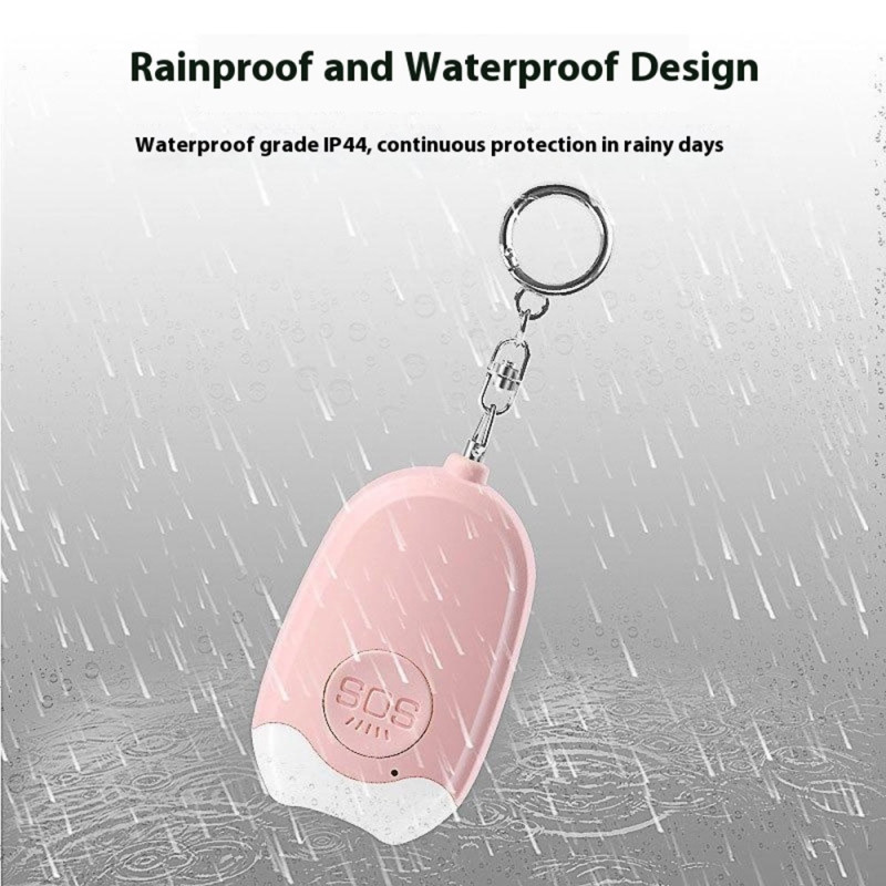 Henkilökohtainen hälytystaskulamppu Kannettava itsepuolustus 130 dB:n kovaääninen varoitusavaimenperä