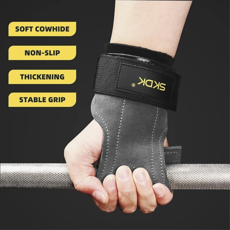 SKDK Weightlifting Gym Hand Grip Sports Ventilated Training Gloves Wrist Support