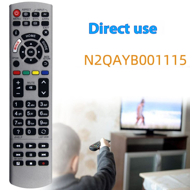 Udskiftning af fjernbetjening til N2QAYB001115 til Panasonic TV