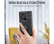 Redmi 10C TPU skal med Finger Ring - Svart