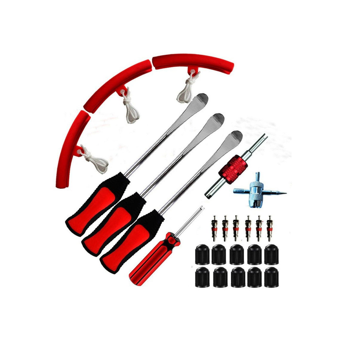 25 kpl/setti rengasviputyökalu auton moottoripyörän polkupyörän vanteen irrotussarja