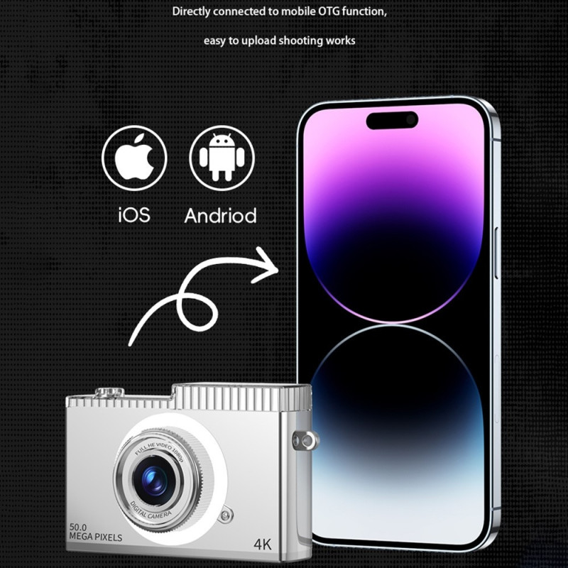 2.4" HD Dual Lens Digital CCD camera Video recording 8X zoom camera incl. 32GB Memory card