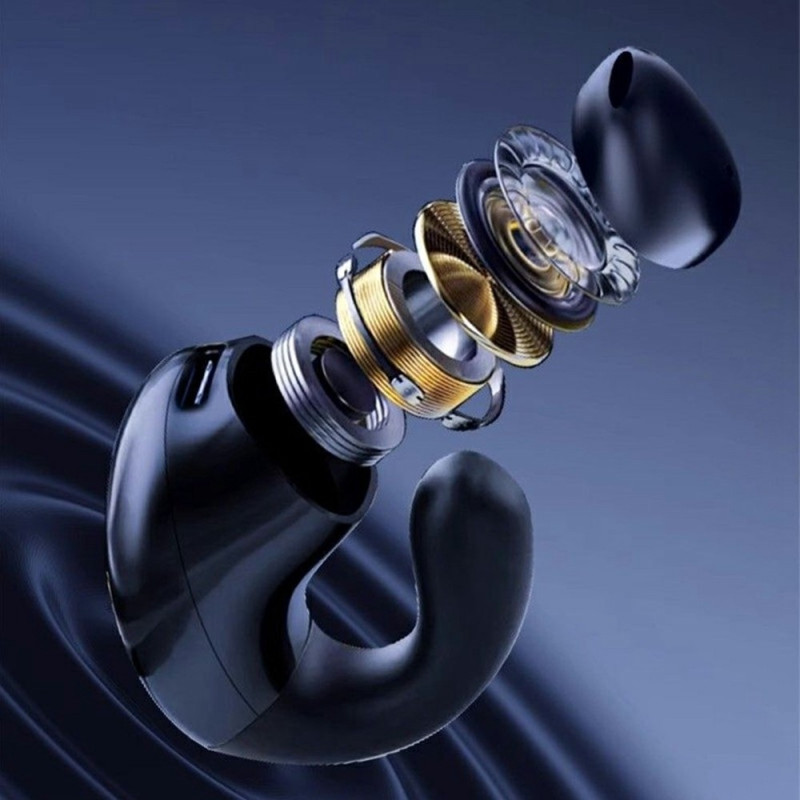 i66 Bluetooth-hodetelefoner Semi In Ear Clip On ENC trådløse hodetelefoner Støyreduksjon