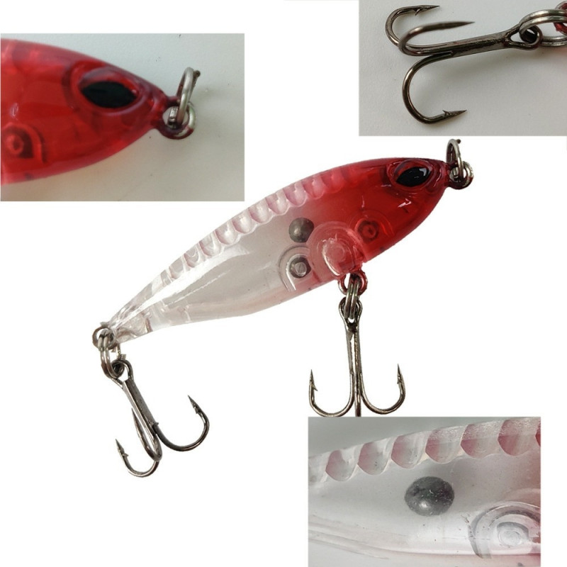 5 stk Fiskelokker Ferskvands Havfiskeri Flydende Minnow hård agn med rangle