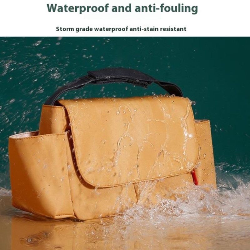 Vandtæt nylon klapvogn hængende taske Babyble mælkeflaske opbevaringstaske