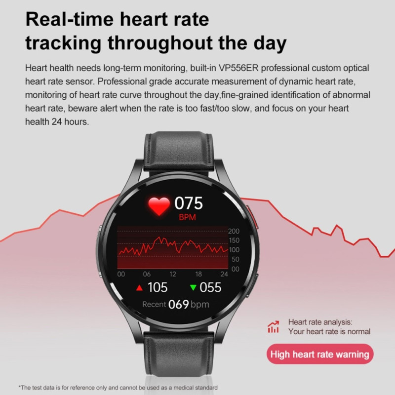 1.43 Inch AMOLED Screen Smart Watch ECG Heart Rate Monitor Bluetooth Calling Wristwatch