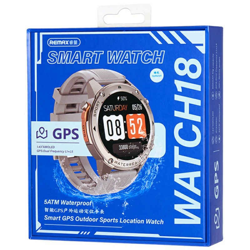 REMAX WATCH 18 Smart GPS Outdoor Sports Positioning Watch Fitness Tracker