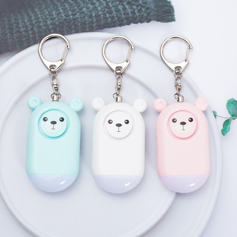 Hätähälytys Assault Protection Kannettava itsepuolustus Kova henkilökohtainen turvahälytys - Valkoinen