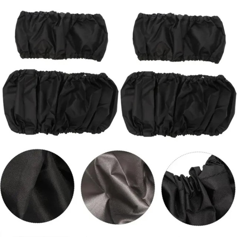 2 pcs Protection Wheel Pram Oxford fabric against dirt size L for 25-36cm front wheel