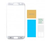 AMORUS Samsung Galaxy S7 Edge Härdat glas - Vit