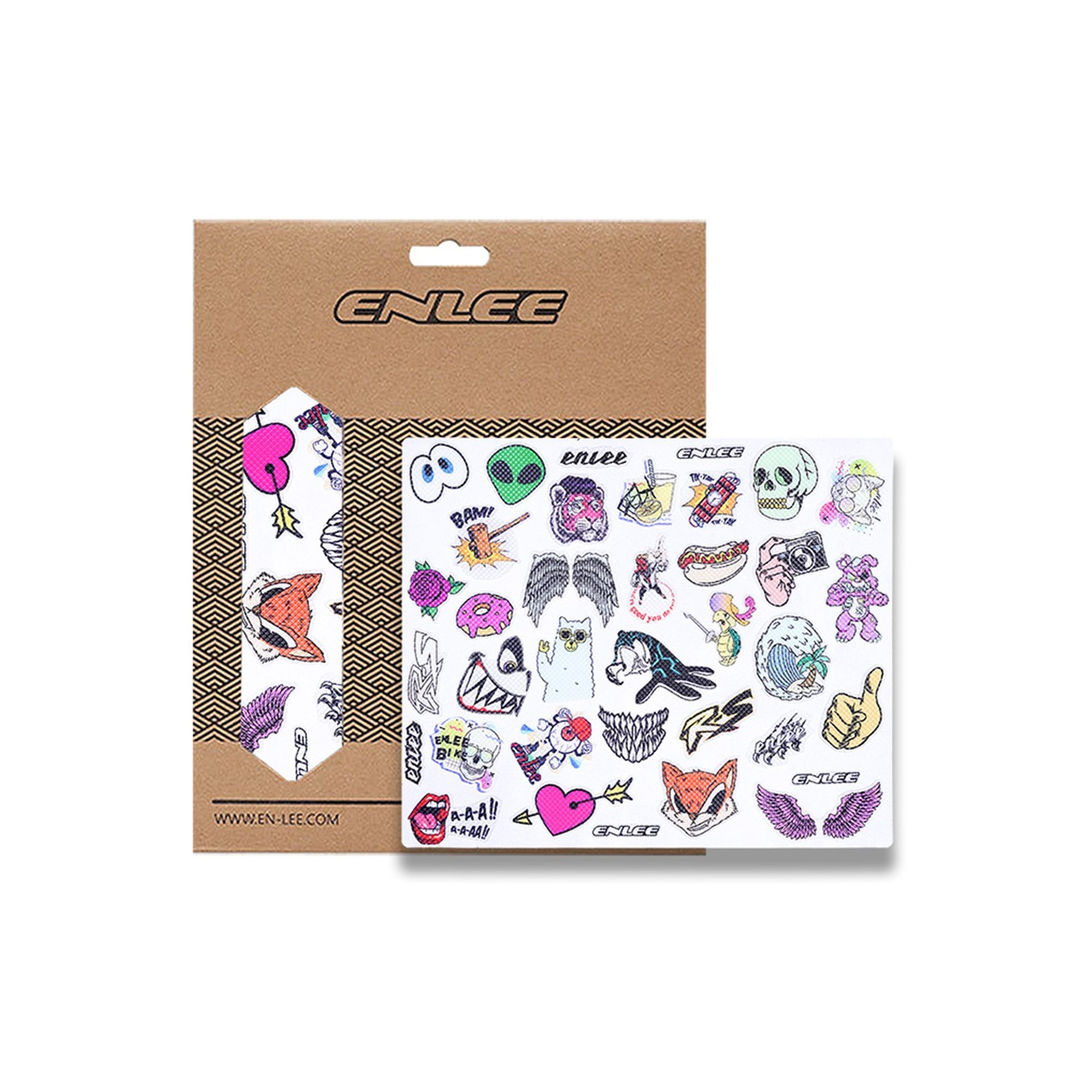 ENLEE Personalized Creative Stickers PVC Decorative Decals