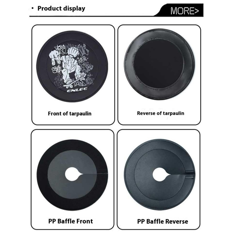 ENLEE Mountain Bike Skivbromsskydd Anti Overspray Bicycle Brake Shield - Skateboard