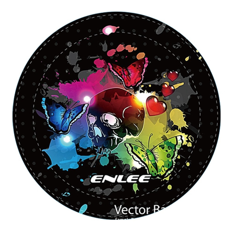 ENLEE Mountain Bike Skivbromsskydd Anti Overspray Bicycle Brake Shield - Dödskalle