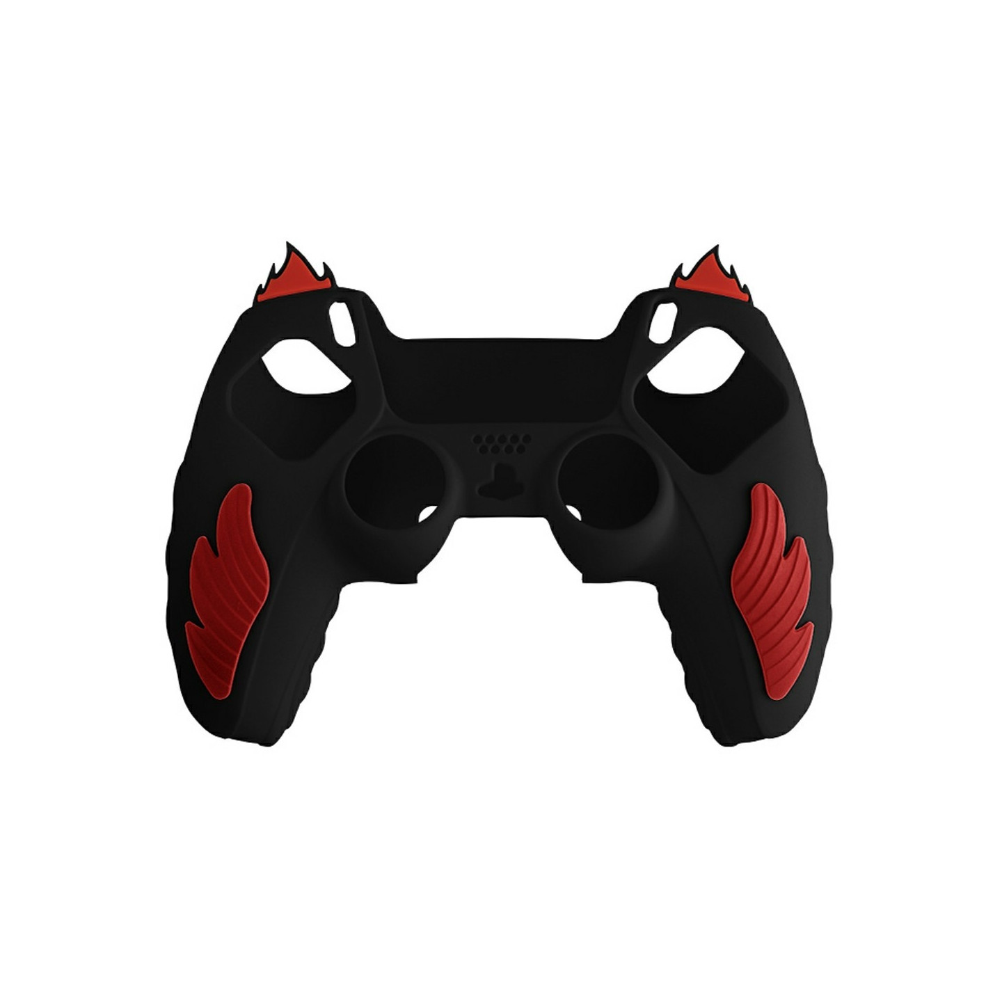 Playstation 5 / PS5 Silikon Skin Skal Fodral Anti-Slip Skydd Flame Design - Svart