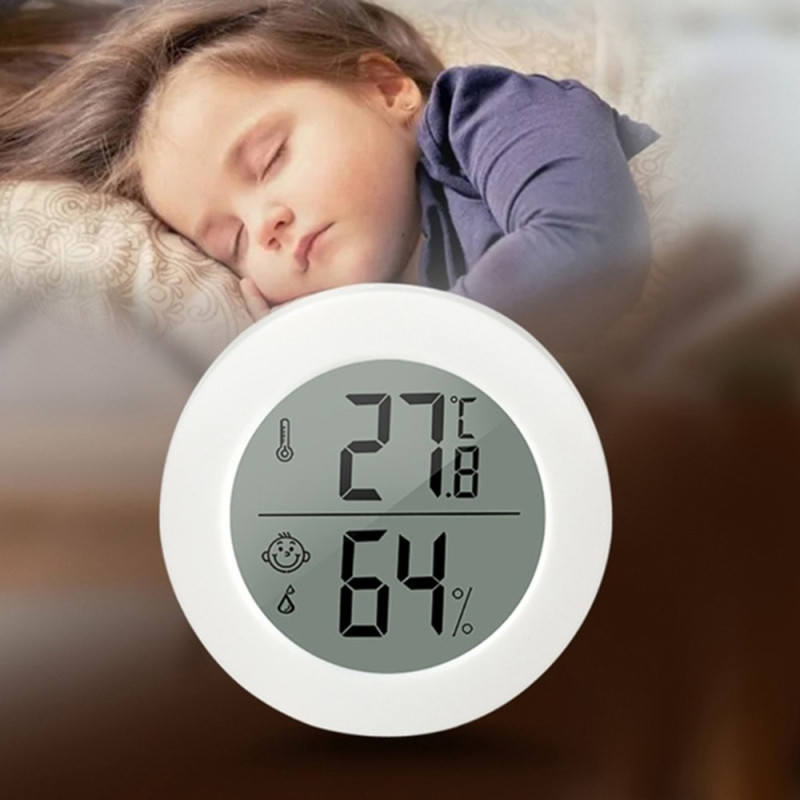 Termometer Hygrometer Hem Bil Inomhus Utomhus Temperatur Fuktighetsmätare