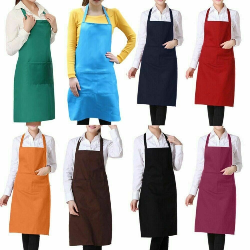 Home Kitchen Simple Stylish Clean Color Apron - Brown