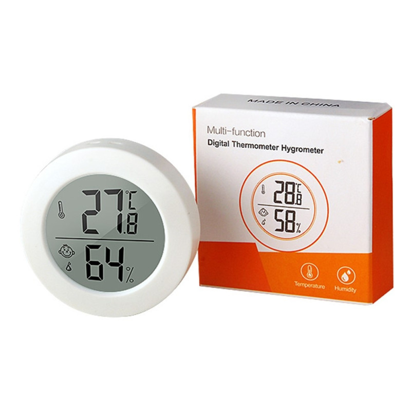 Termometer Hygrometer Hjem Bil Innendørs Utendørs Temperatur Fuktighetsmåler