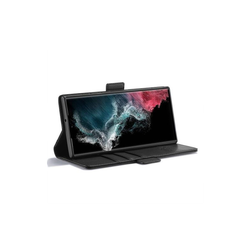 LC.IMEEKE Wallet Case for Samsung Galaxy S23 Ultra - Black