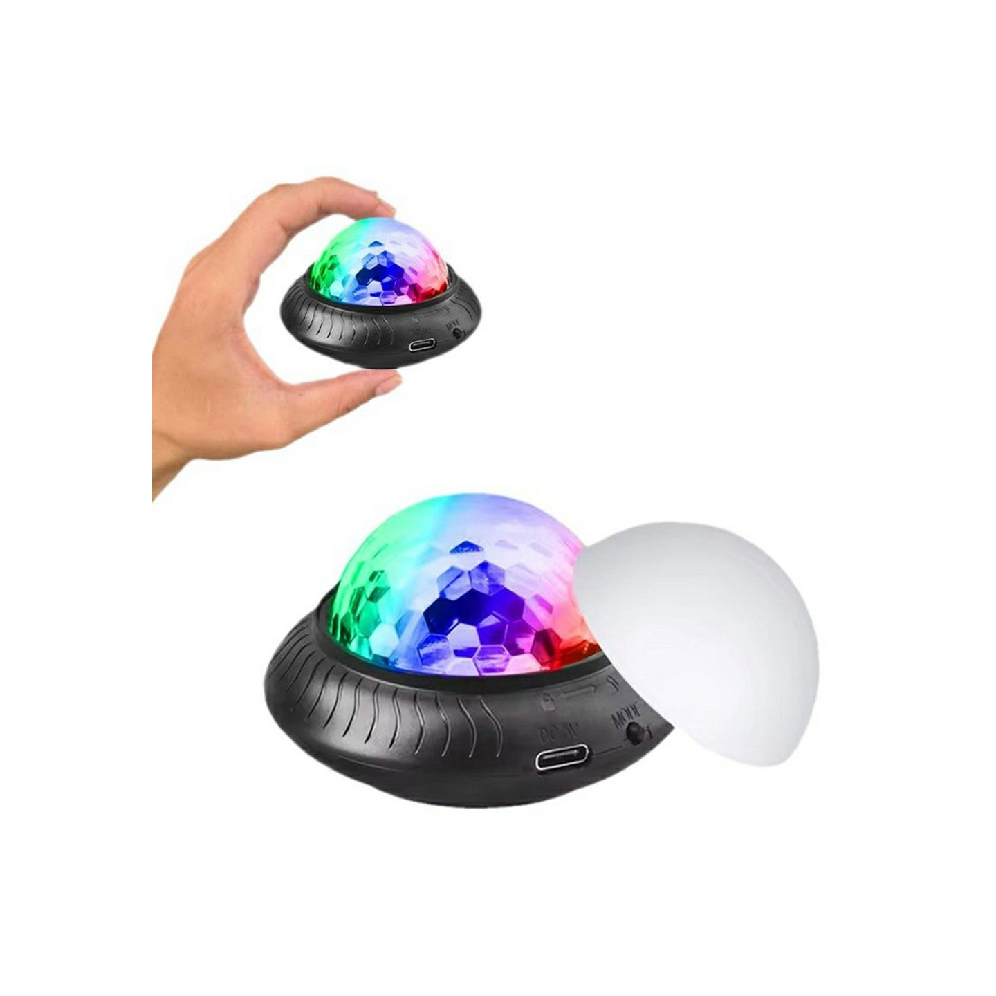 Disco Ball Light -lavavalaistus RGB Pyörivä tunnelmallinen juhlalamppu