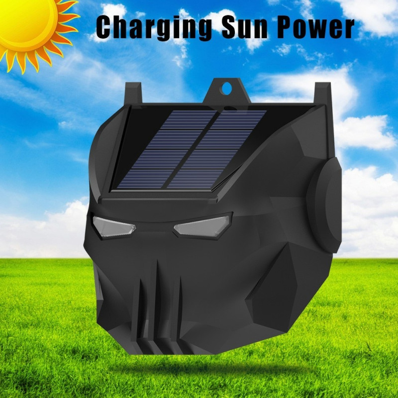 2st soldriven djuravvisande lampa Röd LED blinkande rovdjursavskräckande ljus