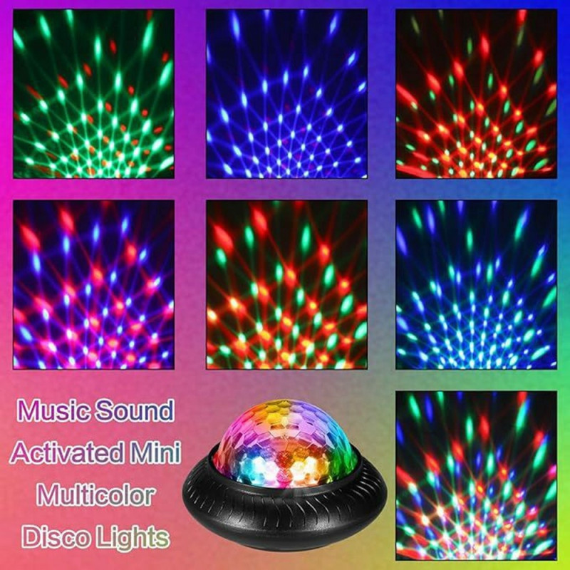 Disco Ball Light scenbelysning RGB Rotating Atmosphere Party Lamp