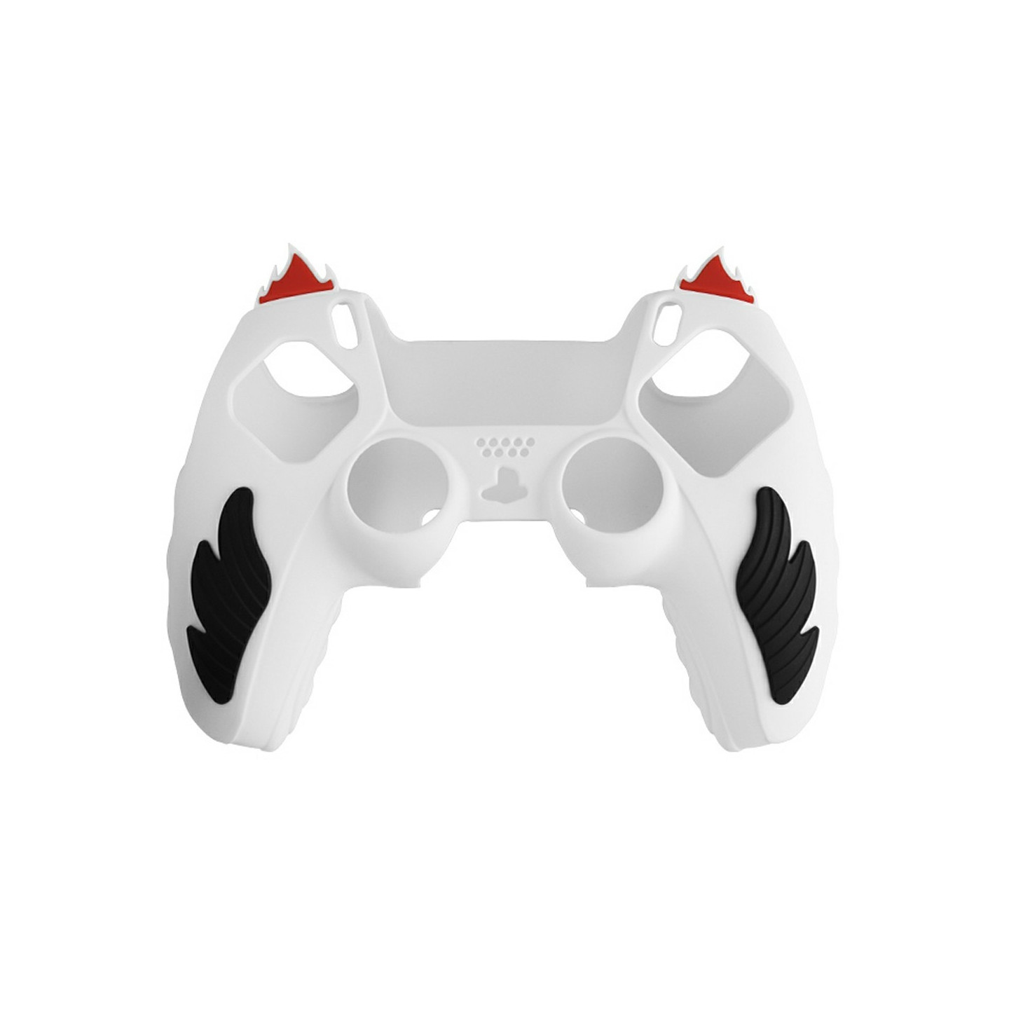 Playstation 5 / PS5 Silikon Skin Skal Fodral Anti-Slip Skydd Flame Design - Vit