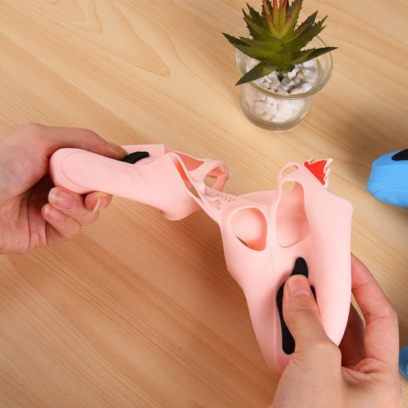 Playstation 5 / PS5 Silikone Skin Cover Case Anti-Slip Protection Flame Design - Hvid