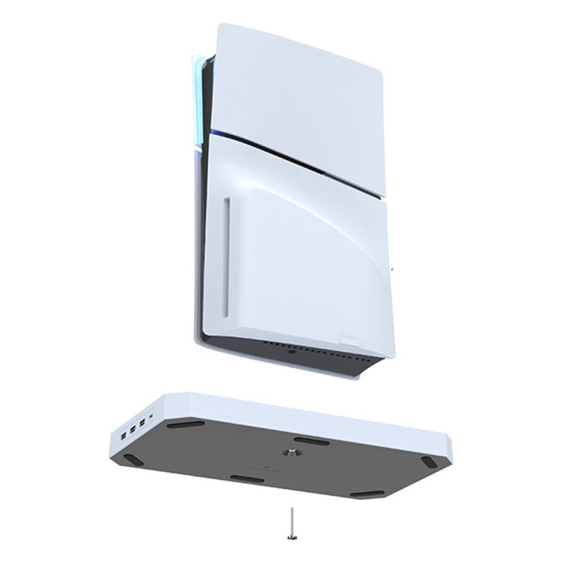 IPLAY for Sony PS5 Slim Digital / Disc Edition Cooling Stand Dual Controller Charging Station Headset Hanger
