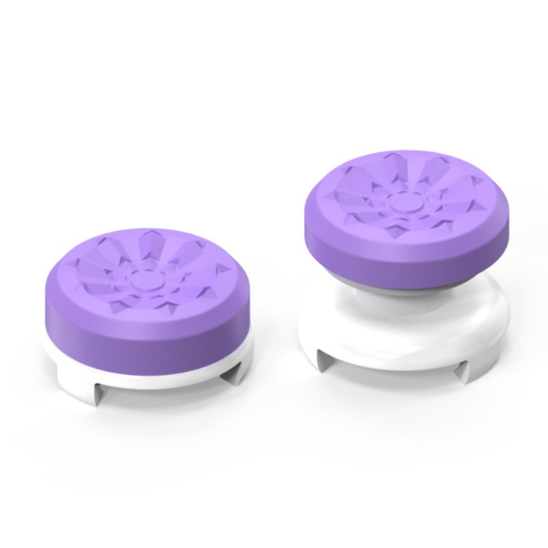2pcs Thumb Grip Finger Grip for Sony PlayStation 5 / 4 8BitDo Joystick Silicone - Purple