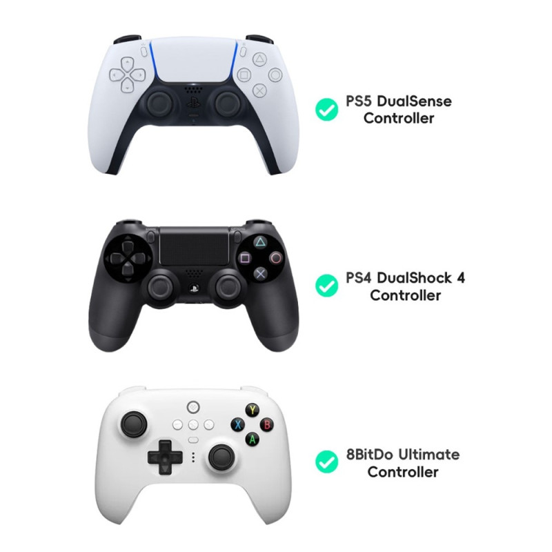 2 stk Thumb Grip Finger Grip til Sony PlayStation 5/4 8BitDo Joystick Silikone - Lilla