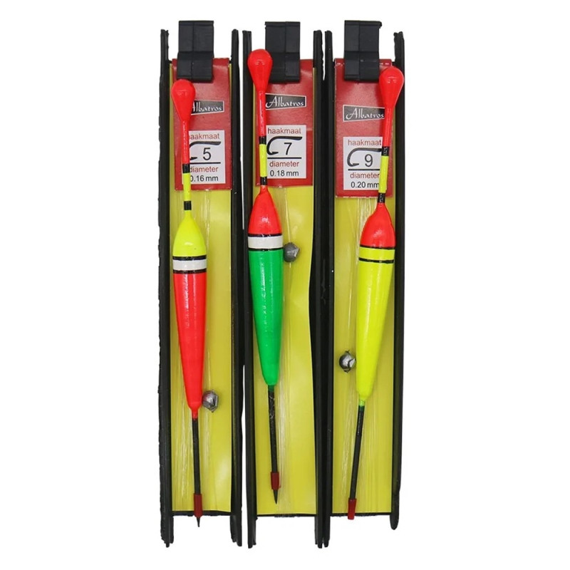 3-paks blyagn Flytebøye fiskeutstyr Fishing Fish Float Drift Set 6m line - Type 2