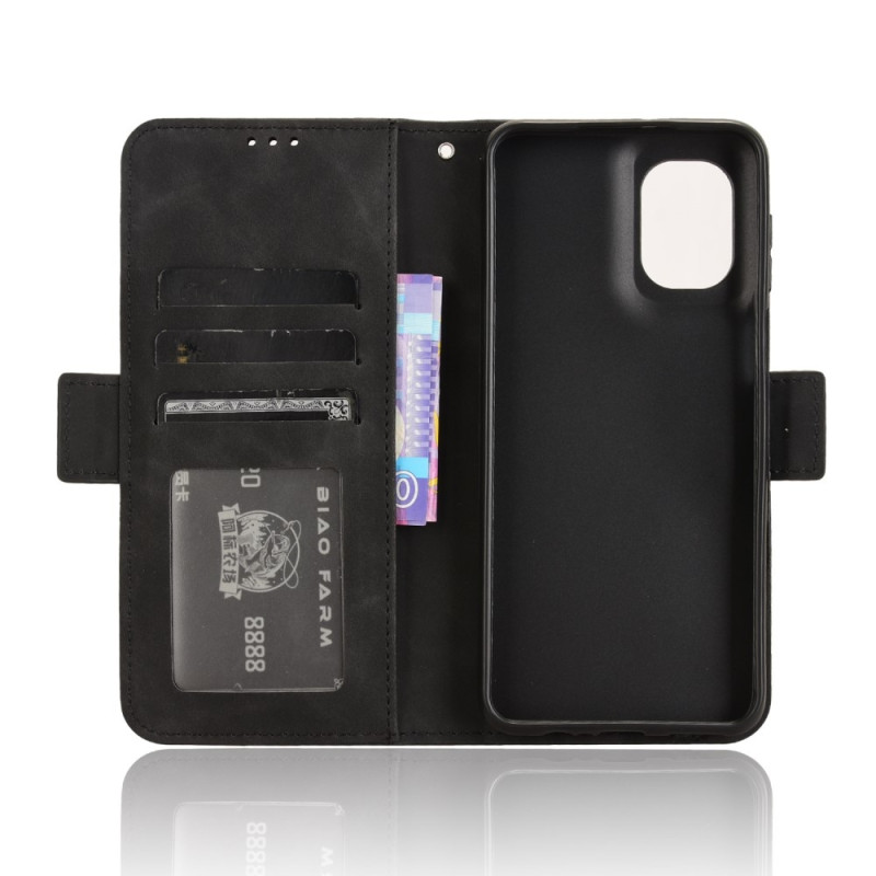 Motorola Moto G55 5G Multiple Card Slots Phone Wallet Case - Black