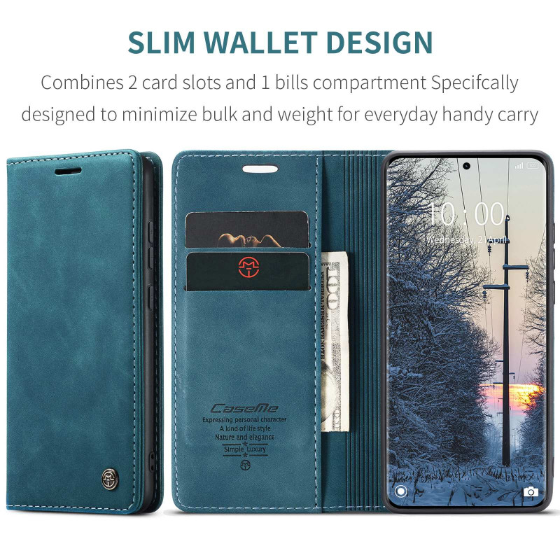 CASEME Retro Lompakkokotelo Xiaomi Redmi Note 15 / Xiaomi Poco M8 5G