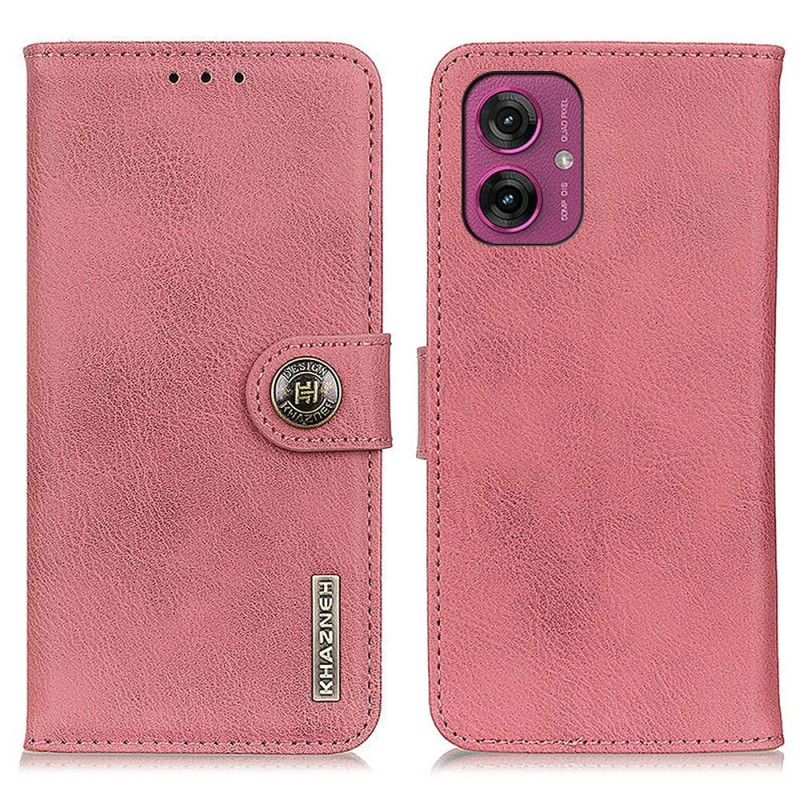 KHAZNEH tegnebogstaske til Motorola Moto G55 - Pink