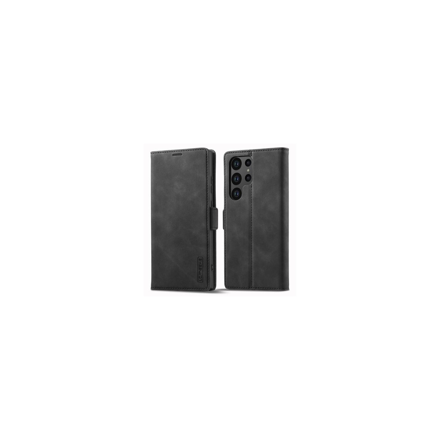 LC.IMEEKE Wallet Case for Samsung Galaxy S23 Ultra - Black