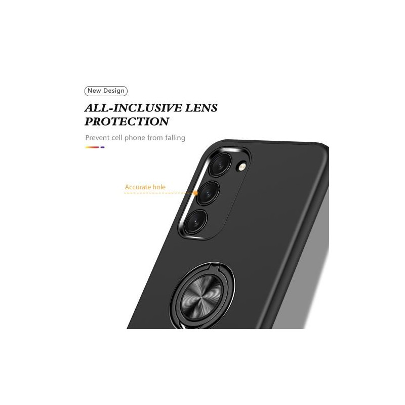 Samsung Galaxy S23+ Finger Ring Kickstand Hybrid Case - Black