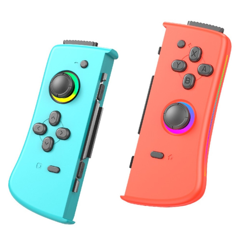 Kompatibel med Nintendo Switch Joy-Con Controller Bluetooth Gamepad - Röd+Blå