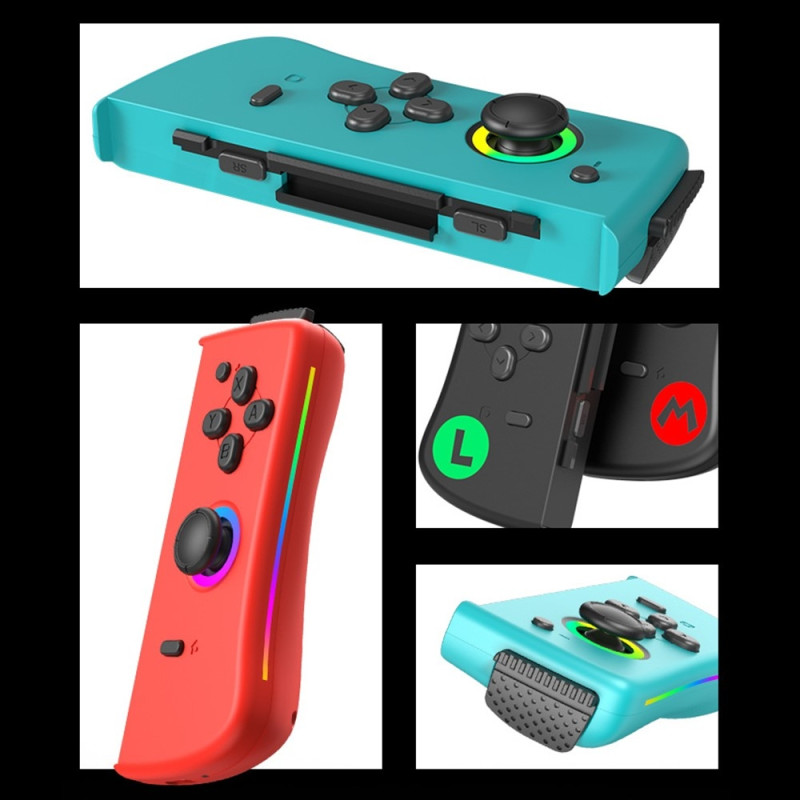 Kompatibel med Nintendo Switch Joy-Con Controller Bluetooth Gamepad - Röd+Blå