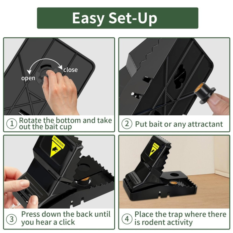 6-pack Reusable Highly Sensitive Mouse Traps