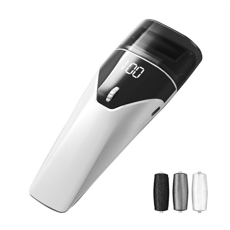 100 nopeutta Sähköinen jalkaviila 3 hiomapäätä Digitaalinen näyttö Pedikyyri