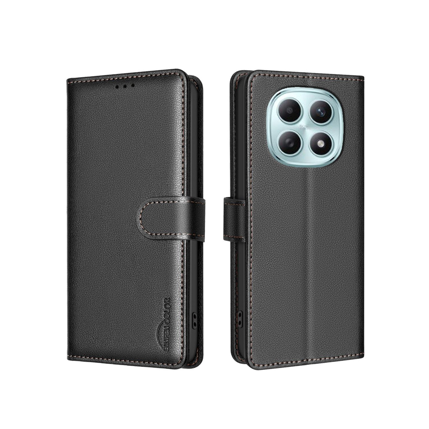 Xiaomi Redmi Note 15 Pro 5G Suojakotelo BINFEN COLOR BF32 Lompakkokotelo Flip - Musta